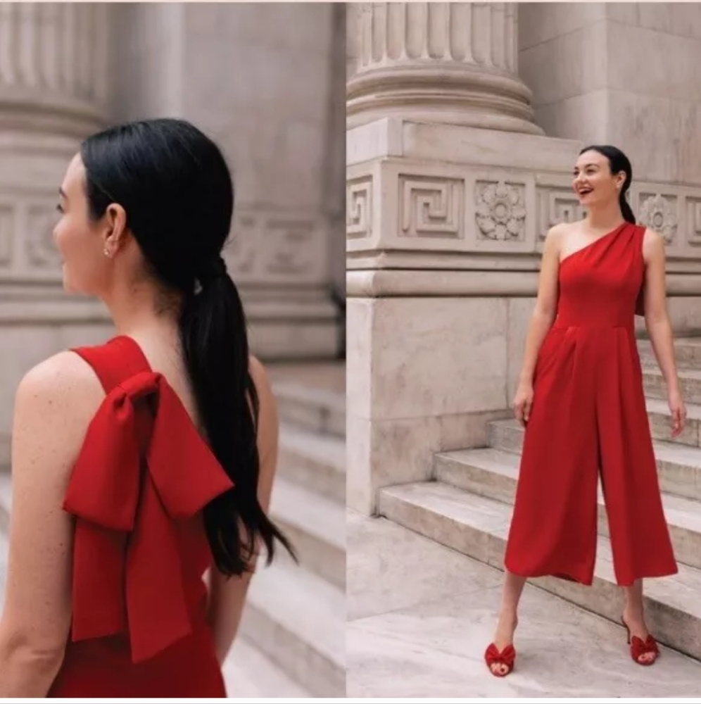 Gal Meets Glam Carmen One Shoulder Jumpsuit - NWT
